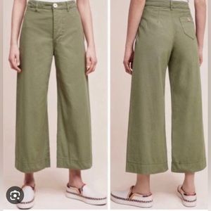Anthropologie Pilcro Wide Leg Ankle Pant